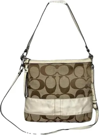 Coach Pre-owned Canvas Schoudertas - Dames - Vintage Schoudertas - Beige - ONE Size - Vintage