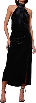 Bishop + Young Luxe Velvet Slip Skirt In Black