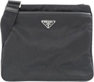 Prada Pre-owned Cross Body Bags, male, Black, Size: ONE SIZE Pre-owned Fabric prada-bags