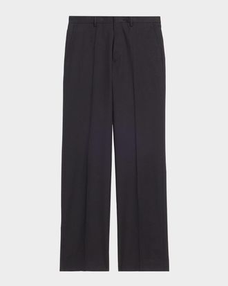 Dries Van Noten Men & apos;s Panvel Straight-Leg Cotton-Wool Pants