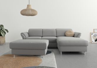 Sit&more Ecksofa »Apulia L-Form« wahlweise Bettfunktion, Bettkasten und Kopf- und Armteilverstellung