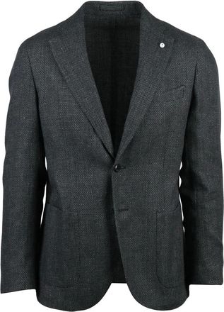 L.B.M. 1911 Blazers, male, Gray, Size: L Giacca Stondata
