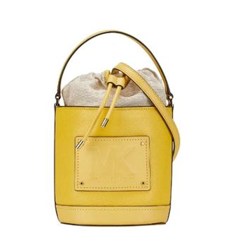 Michael Kors Pre-owned Bucket Bags, female, Yellow, Size: ONE SIZE Pre-owned Leather Bucket Bag