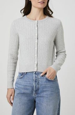 French Connection Cable Stitch Cardigan in Heather at Nordstrom Rack, Size X-Small
