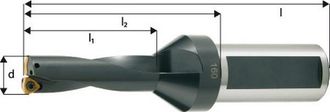 Maier Sports Broca Llena Para Trozos Para Regar Central, &Oslash; D : 26,5 Mm, Dimensiones L1 80,5 Mm, Dimensiones L2 111,5 Mm, Dimensiones L : 165,5 Mm, &Oslash; Mango H 6 : 25