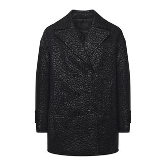 Pinko Double-Breasted Coat - female - PINKO - Double-Breasted Coats - Black - XS - Coats