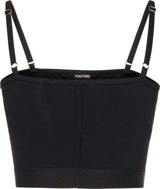 Tom Ford Womens Crop Top Black Modal