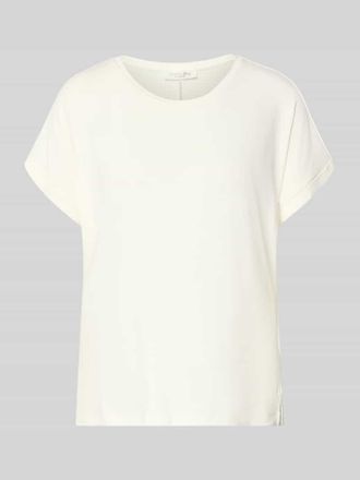 Christian Berg T-Shirt aus Viskose-Mix mit Rundhalsausschnitt in Offwhite, Gr&ouml;&szlig;e XXL