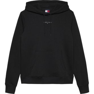 Tommy Jeans Hoodies, female, Black, L, Cotton Blend Hoodie