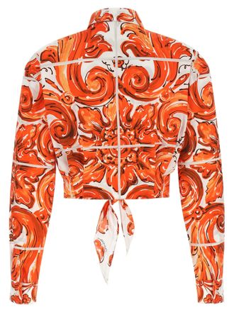 Dolce & Gabbana Womens Orange Cotton Blouse