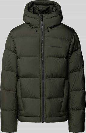 Peak Performance Daunenjacke mit Label-Stitching in Oliv, Gr&ouml;&szlig;e M