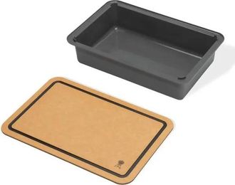 Weber Works 3400131 Kit Bandeja Y Tabla De Cortar Gris