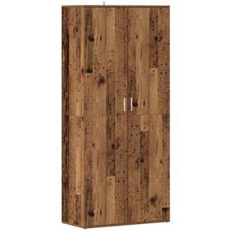 vidaXL Mueble Zapatero Madera De Ingenier&iacute;a Envejecida 80x39x178 Cm Vidaxl