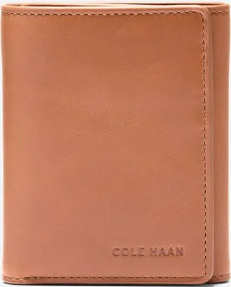 Cole Haan Mens Leather Trifold Wallet - Brown