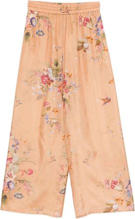 Zimmermann Patience Relaxed Pant - Dames - Wijde Broeken - Oranje - M - Broeken