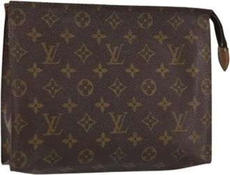 Louis Vuitton Pre-owned Clutches, female, Brown, Size: ONE SIZE Pre-owned Canvas Clutch