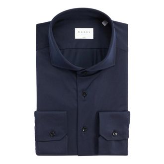 Xacus Blauw Oxford Actief Overhemd Geen Strijk - Heren - Zakelijke Overhemden - Blauw - 3XL - Leer - Overhemden