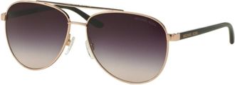 Michael Kors Rose Gold/Grey Shaded Zonnebril - Dames - Zonnebrillen - Geel - 59 MM - Accessoires