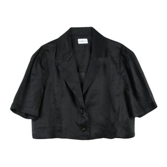 Marella Blazers, female, Black, Size: XL Roger Camicia Corta