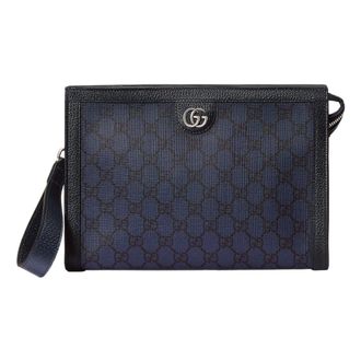 Gucci Ophidia GG Supreme Canvas Pouch Dark Blue 760243-UULBN-4055