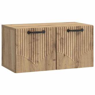 vidaXL Mueble Para Tv De Pared Roble Artesanal 59,5 X 31 X 30 Cm Vidaxl
