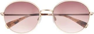 Ted Baker 56mm Gradient Round Sunglasses in Gold at Nordstrom Rack