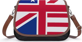 Generic UK U Flag Small Womens Crossbody Bags Shoulder Handbag with Adjustable Strap for Travel