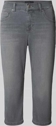 Angels Caprijeans aus Denim mit Umschlag Modell Capri in Mittelgrau, Größe 34