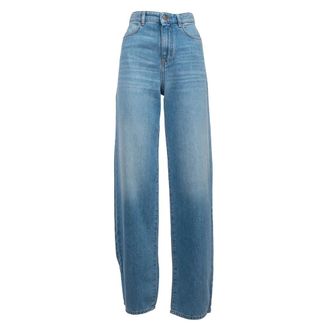 Max Mara Jeans, Dames, Blauw, M, Katoen, Jeans Over
