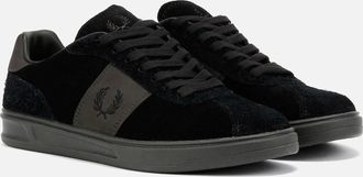 Fred Perry Mens Fred Perry B4 Mens Black/Anchor Grey Trainers - Size: 10
