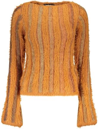 Desigual Trui met ronde hals - Dames - Ronde hals truien - Oranje - M - Truien & Vesten