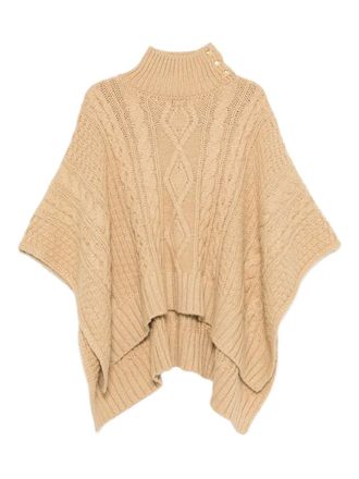 Lauren Ralph Lauren Poncho con bottoni - Toni neutri