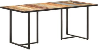 vidaXL Vidaxl - Mesa de comedor de madera maciza reciclada 180 cm