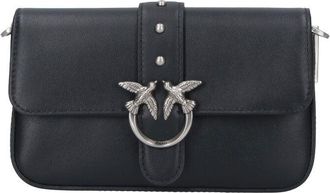 Pinko Black Love Bag Slouchy Leather Bag