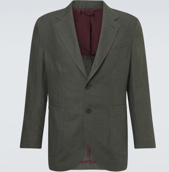 Rubinacci Single-breasted linen blazer