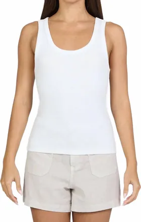 Dear John Denim Louise Tank Top In White