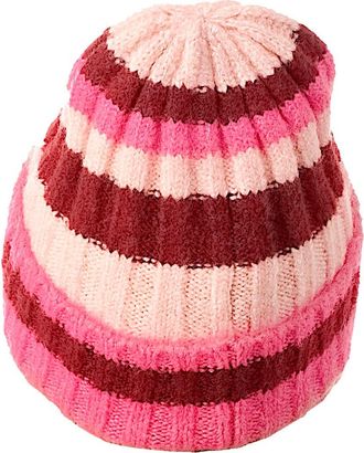 MARCUS ADLER Stripe Rib Beanie in Pink at Nordstrom Rack