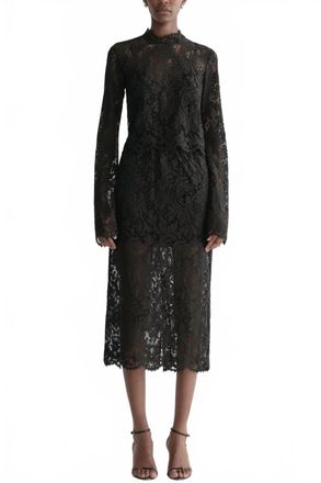 A.L.C. Lydia Midi Skirt In Black