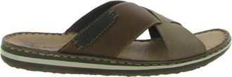 Rieker Slippers - Heren - Sandalen - Bruin - 46 EU - Schoenen