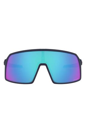 Oakley Sutro S 128mm Prizm Wrap Shield Sunglasses in Blue at Nordstrom