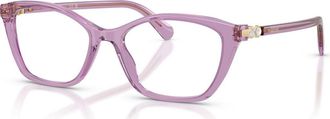 Swarovski 52mm Rectangle optical glasses in Violet at Nordstrom