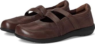 David Tate Gentle Womens Flat Shoes Brown : 8.5 WW (EE), Leather