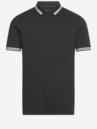 HUGO BOSS katoenen piqu&eacute; poloshirt met logo