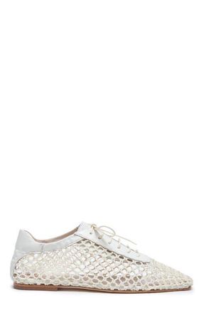 Andrea Gomez Antonia Mesh Flat in Off White at Nordstrom, Size 37.5