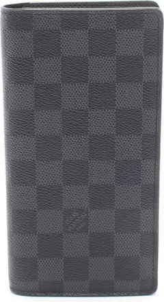 Louis Vuitton Black Leather Pvc Long Wallet (Bi-Fold) (Pre-Owned)