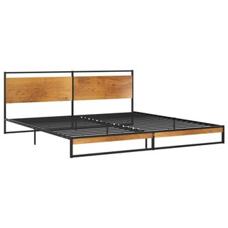 vidaXL Estructura De Cama Sin Colch&oacute;n Metal 200x200 Cm Vidaxl