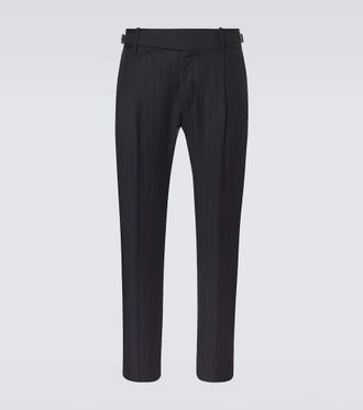 Dolce & Gabbana Chalk stripe virgin wool slim pants