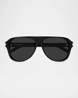 Saint Laurent Men & apos;s SL 970 Pilot Recycled Acetate Sunglasses