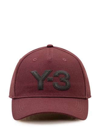 Yohji Yamamoto Maroon Logo Baseball Hat