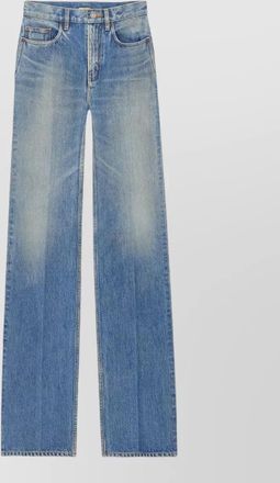 Saint Laurent yves flared high waist denim trousers